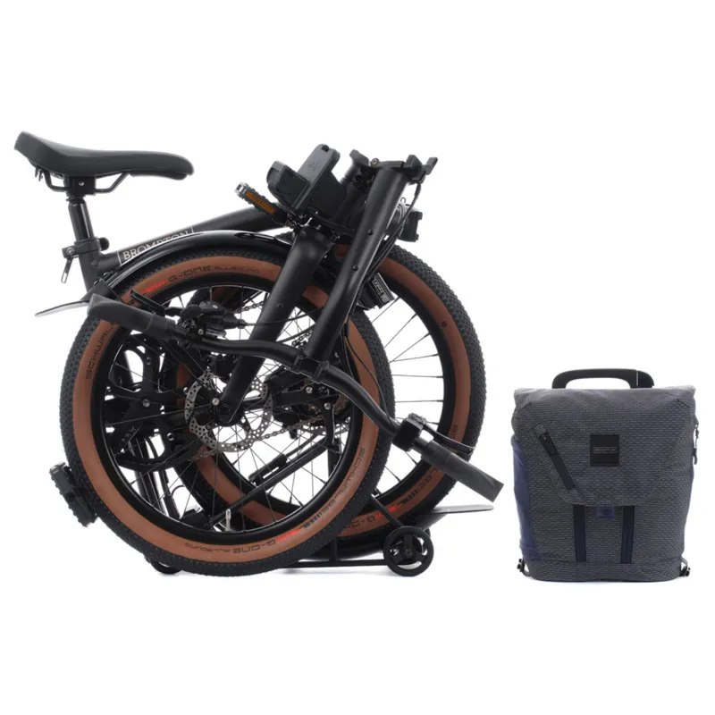 Brompton Electric G-Line with SuperRoll+ 4 speed in Space Black-3