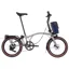 Brompton Electric G-Line with SuperRoll+ 4 speed in Traildust White
