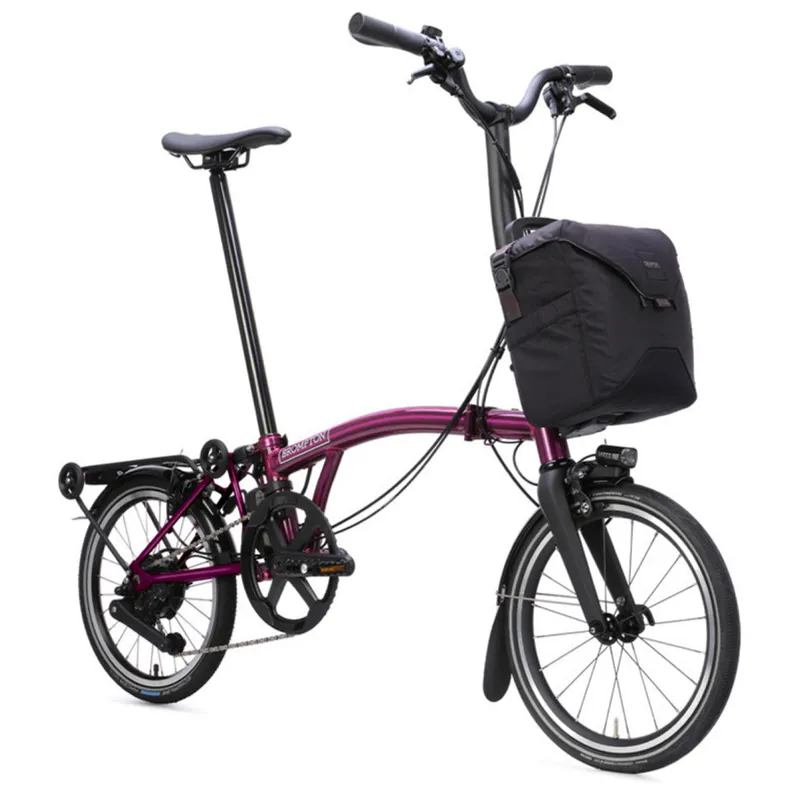 Brompton P Line Electric 4 speed Folding Bike in Amethyst Lacquer-5