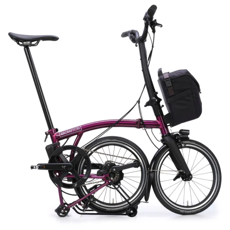 Brompton P Line Electric 4 speed Folding Bike in Amethyst Lacquer-7