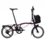 Brompton P Line Electric 4 speed Folding Bike in Amethyst Lacquer