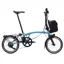 Brompton P Line Electric 4 speed Folding Bike in Cloud Metallic