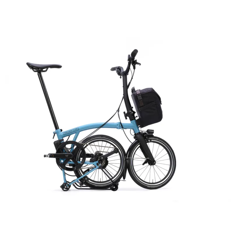 Brompton P Line Electric 4 speed Folding Bike in Cloud Metallic-2