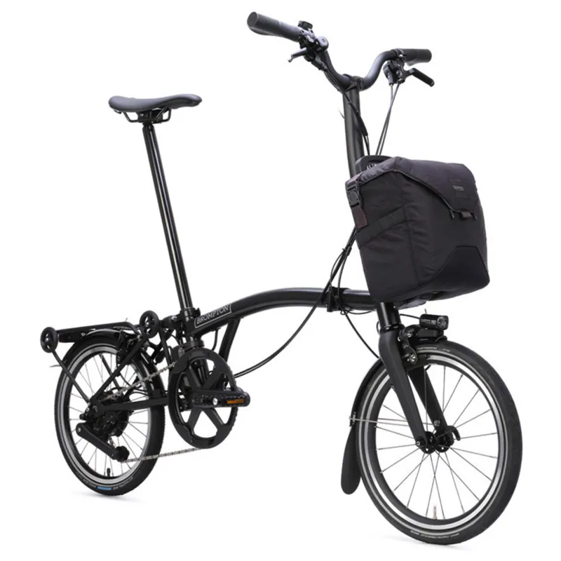 Brompton P Line Electric 4 speed Folding Bike in Matt Black-5