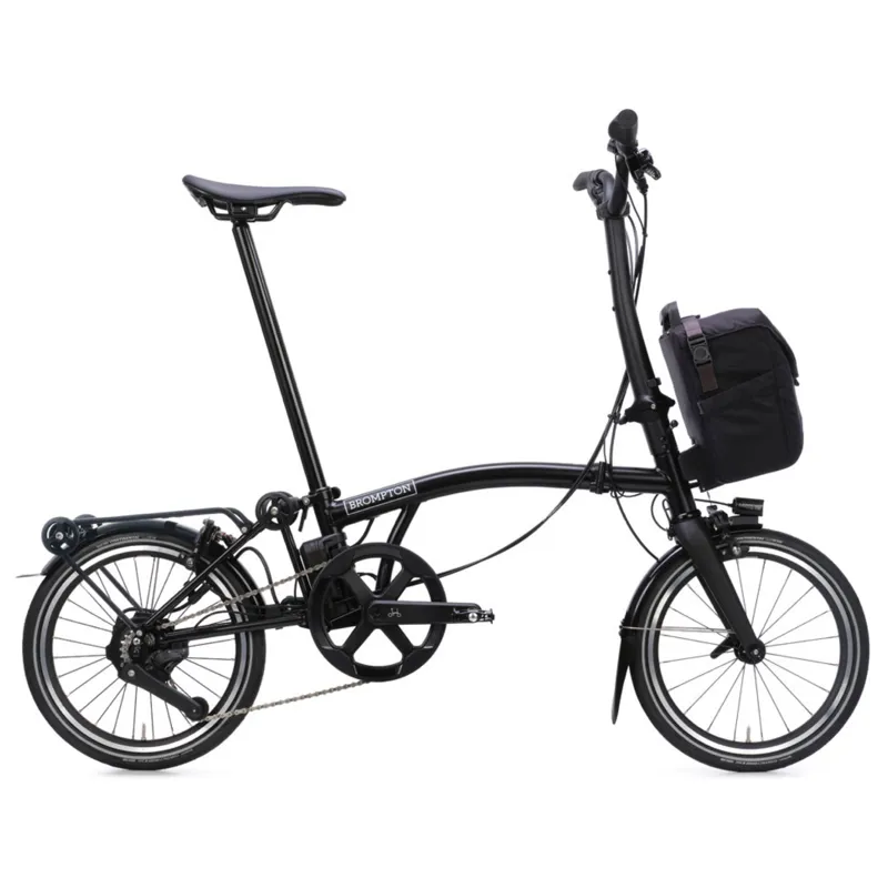 Brompton P Line Electric 4 speed Folding Bike in Matt Black-6