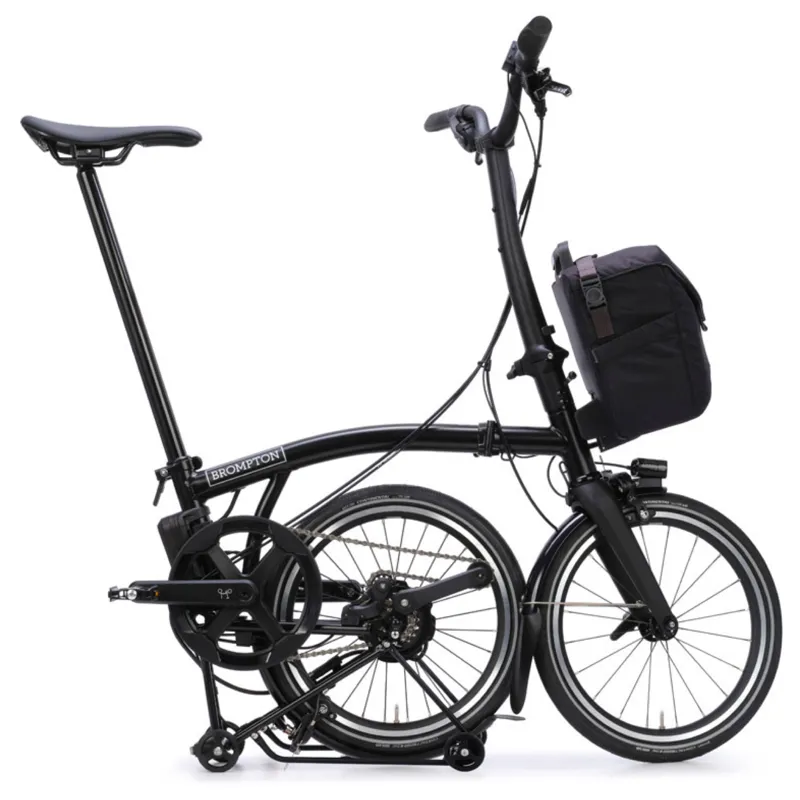 Brompton P Line Electric 4 speed Folding Bike in Matt Black-7