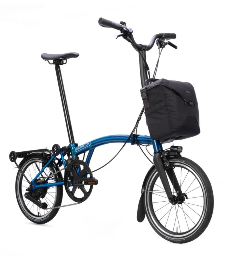 Brompton P Line Electric 4 speed Folding Bike in Pacific Lacquer-3