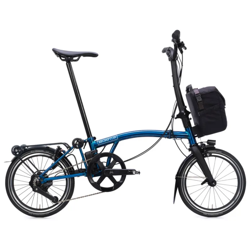 Brompton P Line Electric 4 speed Folding Bike in Pacific Lacquer-7