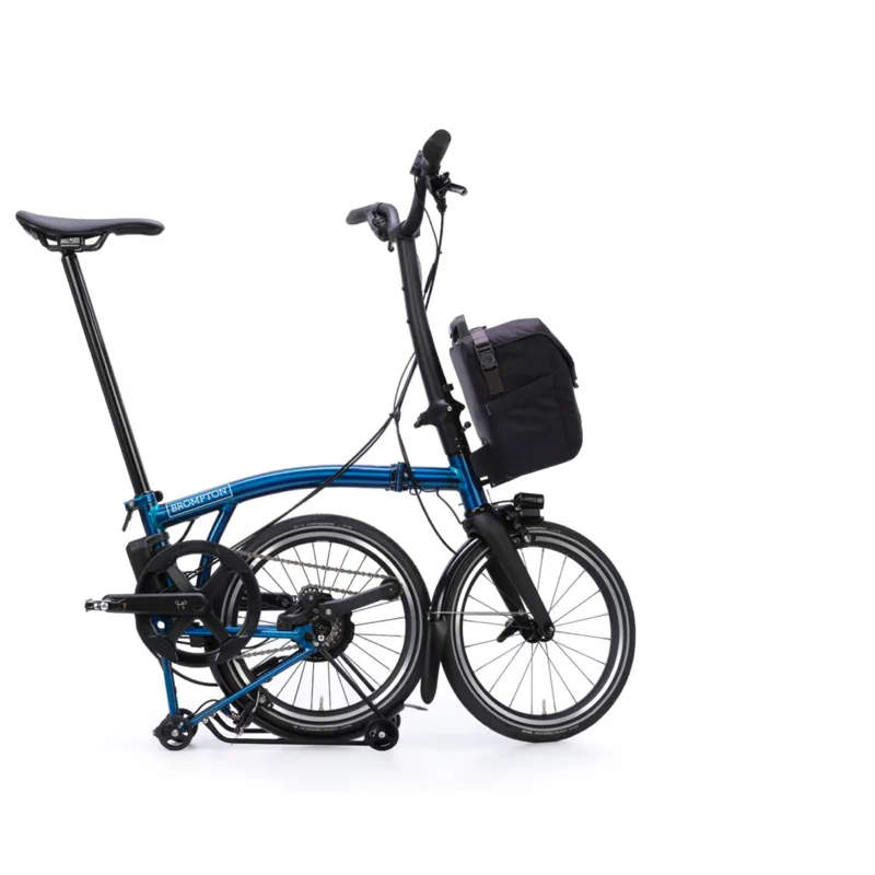 Brompton P Line Electric 4 speed Folding Bike in Pacific Lacquer-9