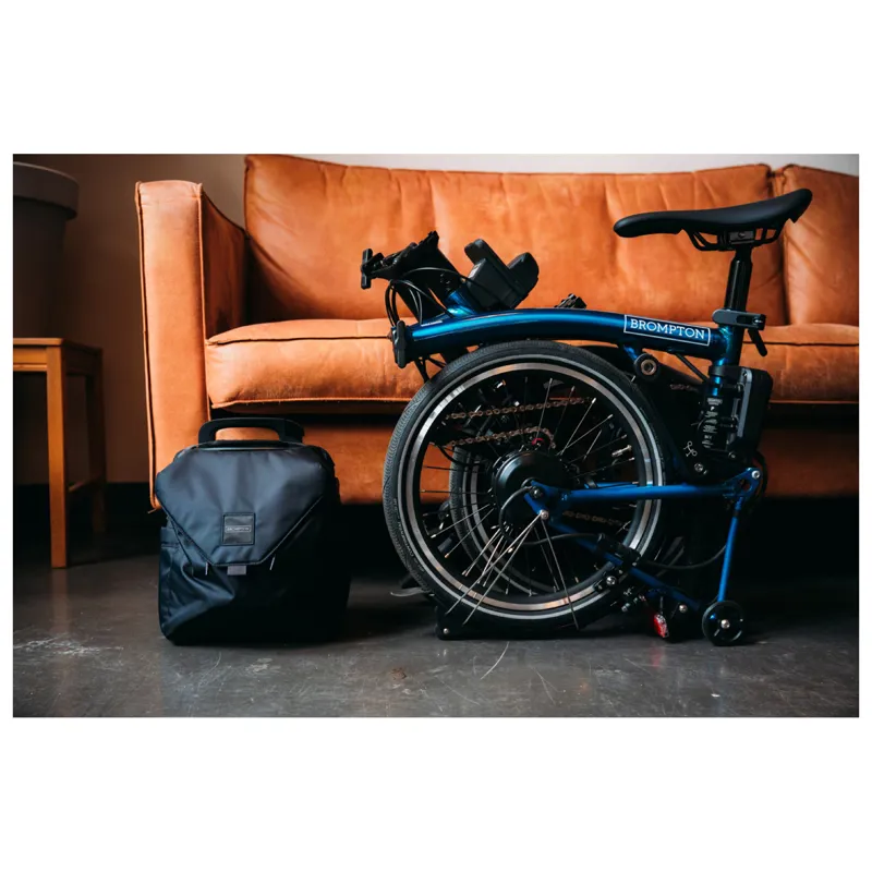 Brompton P Line Electric 4 speed Folding Bike in Pacific Lacquer-2