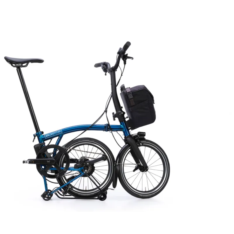 Brompton P Line Electric 4 speed Folding Bike in Pacific Lacquer-4