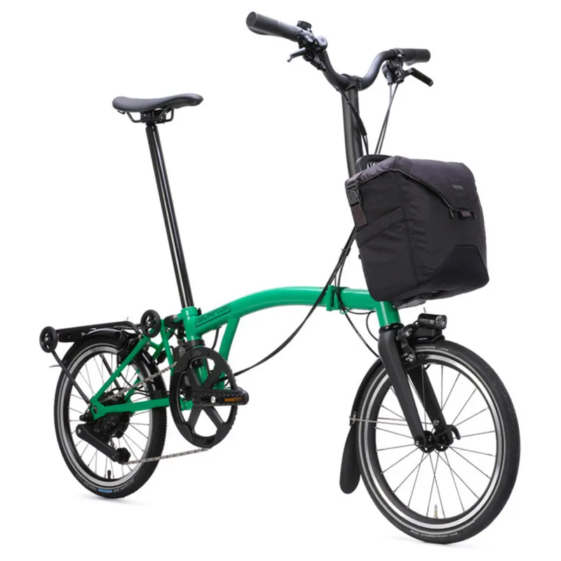 Brompton P Line Electric 4 speed Folding Bike in Palm Green-6