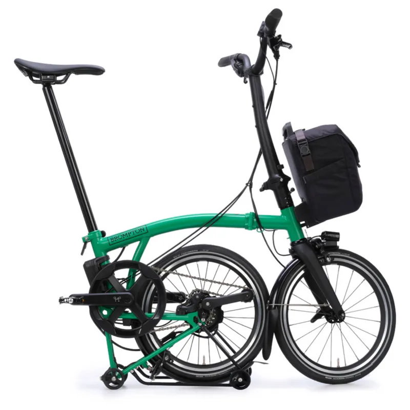 Brompton P Line Electric 4 speed Folding Bike in Palm Green-7