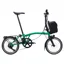 Brompton P Line Electric 4 speed Folding Bike in Palm Green