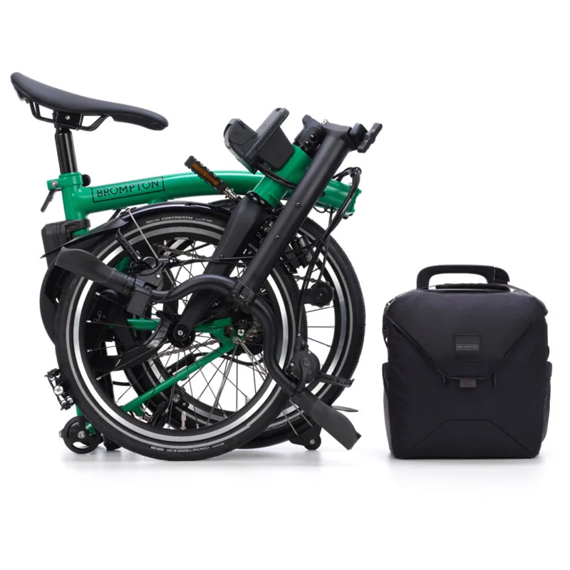 Brompton P Line Electric 4 speed Folding Bike in Palm Green-3