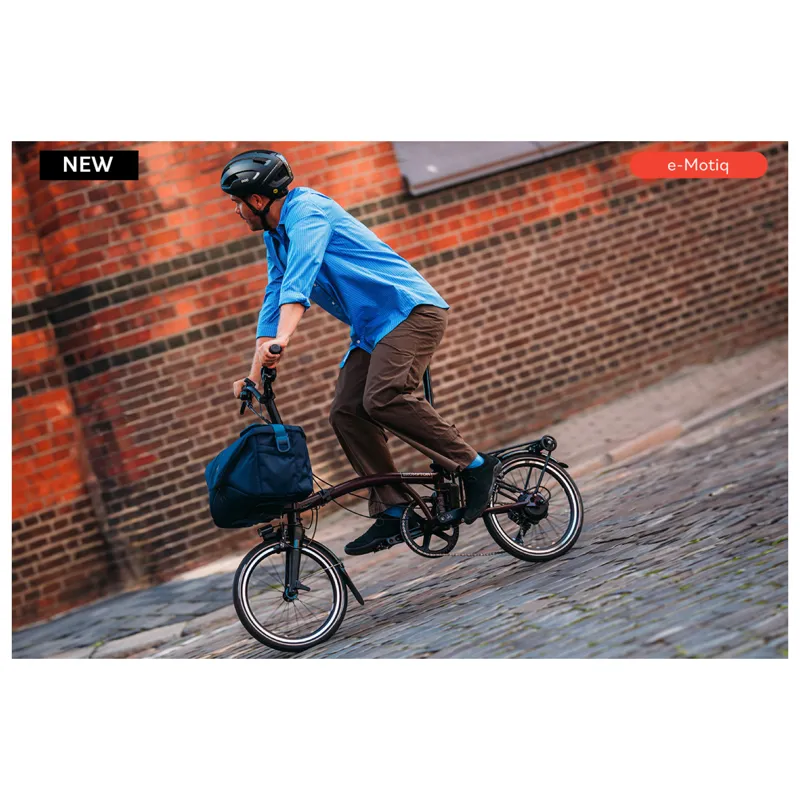 Brompton P Line Electric 4 speed Folding Bike in Red Plum-1