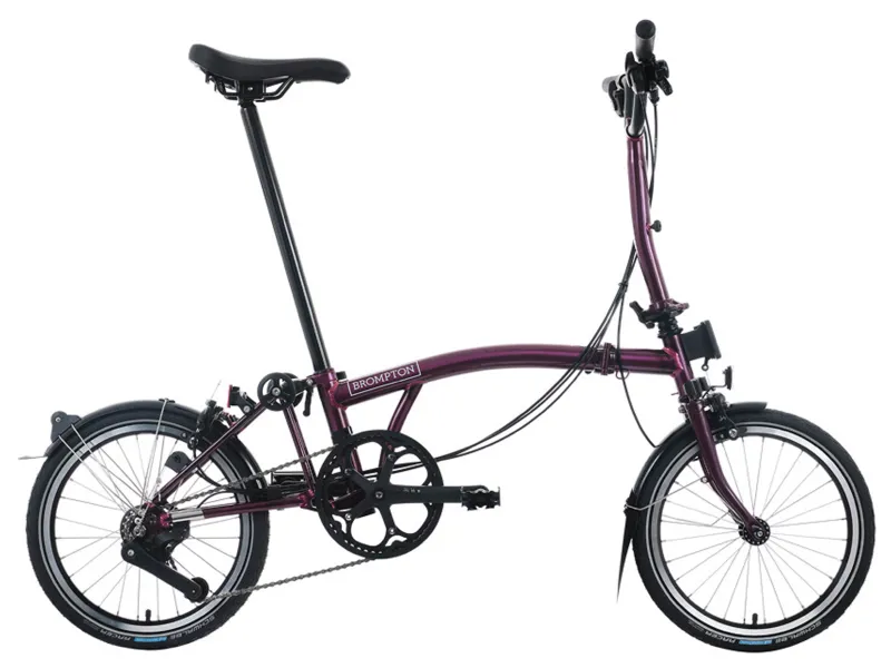 Brompton C-Line 12 Speed Urban Mid Bar M12L in Amethyst Lacquer-1