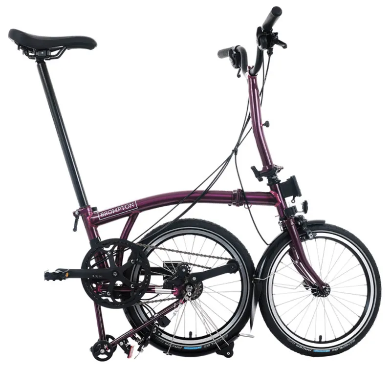 Brompton C-Line 12 Speed Urban Mid Bar M12L in Amethyst Lacquer-3