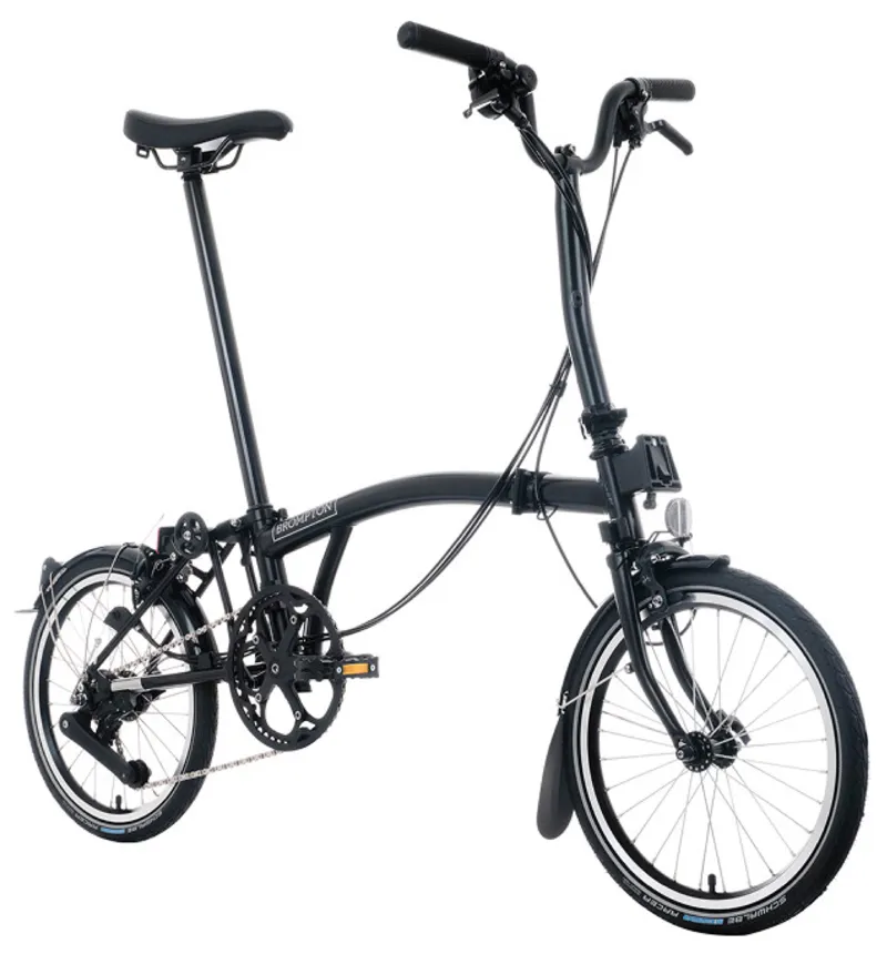 Brompton C-Line 12 Speed Urban Mid Bar M12L in Matt Black