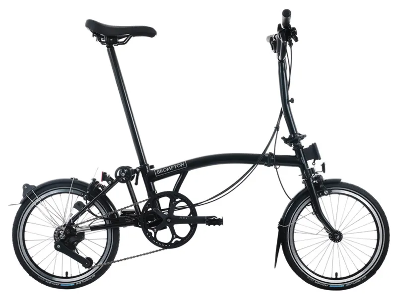 Brompton C-Line 12 Speed Urban Mid Bar M12L in Matt Black-1