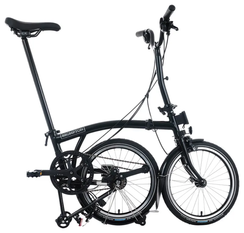 Brompton C-Line 12 Speed Urban Mid Bar M12L in Matt Black-2