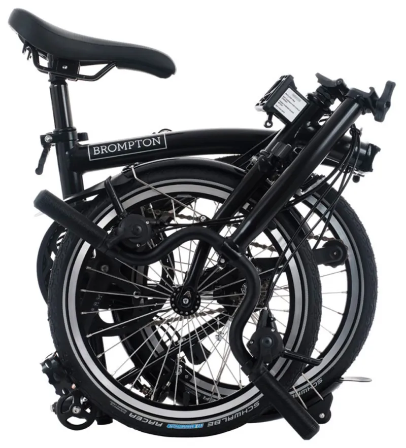 Brompton C-Line 12 Speed Urban Mid Bar M12L in Matt Black-3