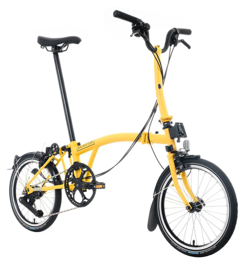 Brompton C-Line 12 Speed Urban Mid Bar M12L in Bumblebee Yellow