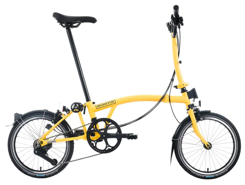 Brompton C-Line 12 Speed Urban Mid Bar M12L in Bumblebee Yellow-1
