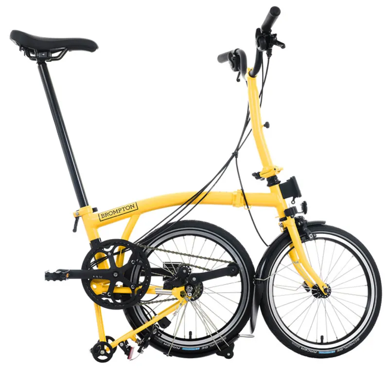 Brompton C-Line 12 Speed Urban Mid Bar M12L in Bumblebee Yellow-3
