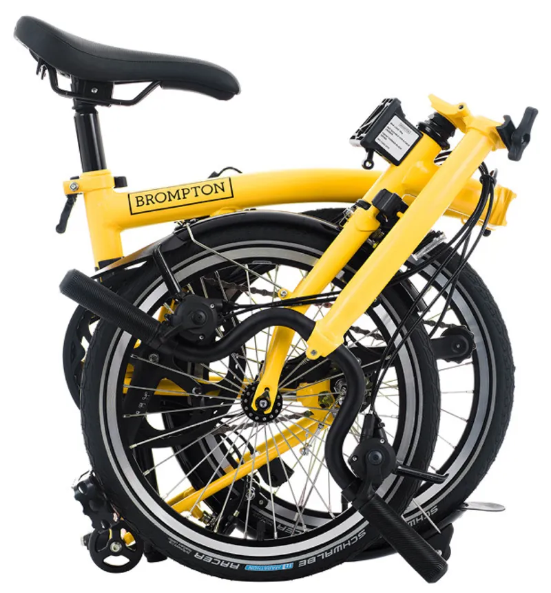 Brompton C-Line 12 Speed Urban Mid Bar M12L in Bumblebee Yellow-5