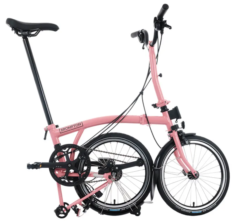 Brompton C-Line 12 Speed Urban Mid Bar M12L in Flamingo Pink-3