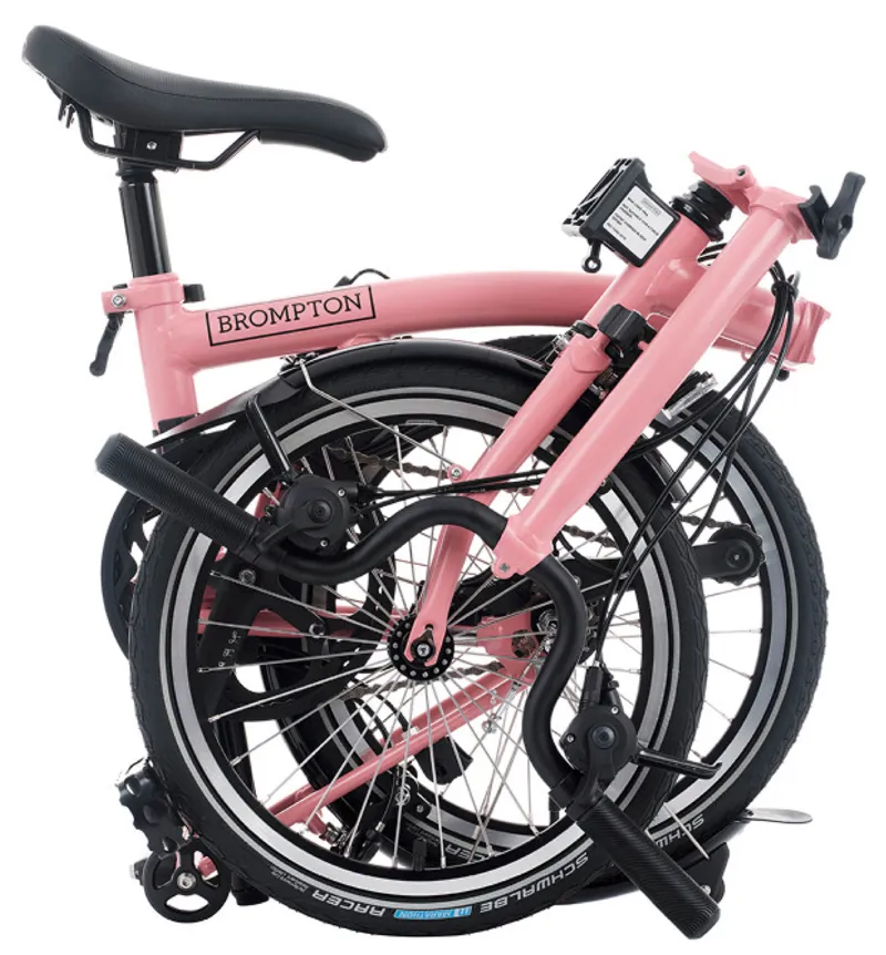 Brompton C-Line 12 Speed Urban Mid Bar M12L in Flamingo Pink-5
