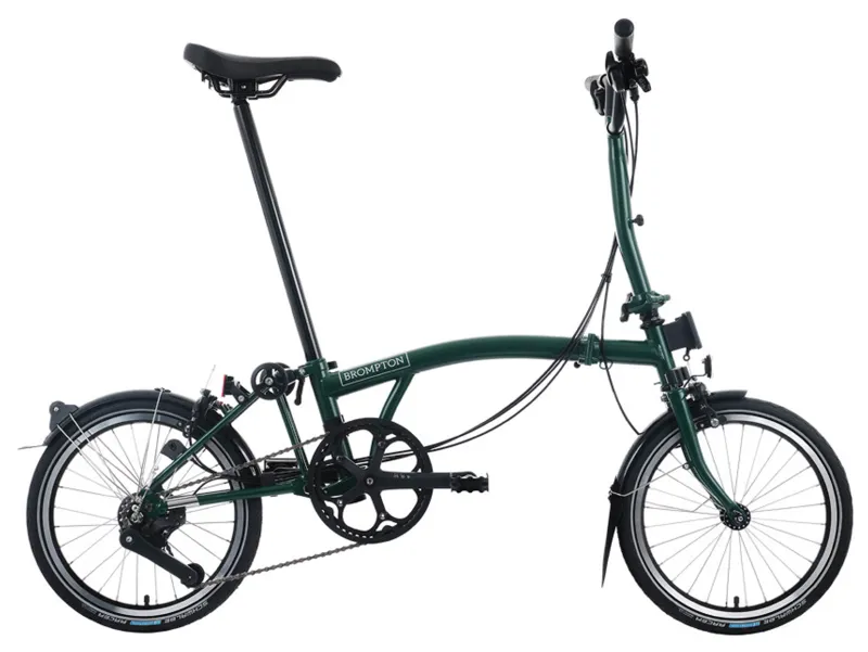 Brompton C-Line 12 Speed Urban Mid Bar M12L in Racing Green-1