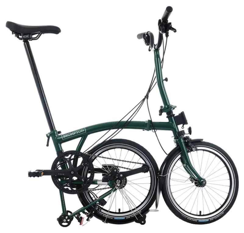 Brompton C-Line 12 Speed Urban Mid Bar M12L in Racing Green-2