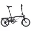 Brompton C-Line 12 speed in Matt Black with SuperRoll+ Rack