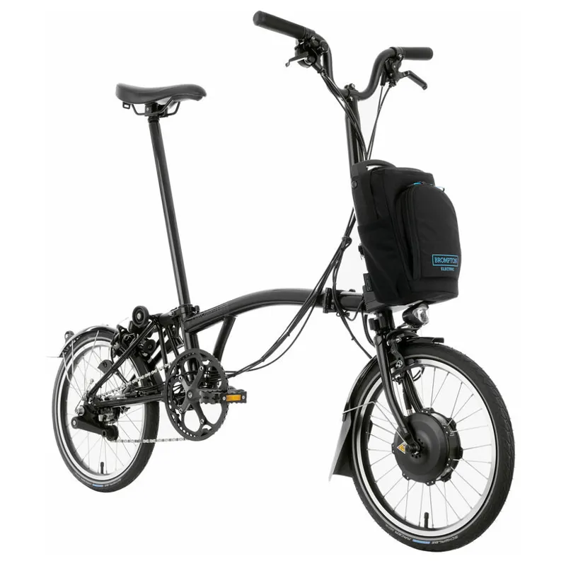 Brompton Electric C-Line 4 Speed Mid Bar M4L in Matt Black