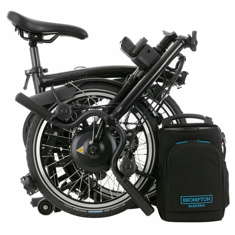 Brompton Electric C-Line 4 Speed Mid Bar M4L in Matt Black-3