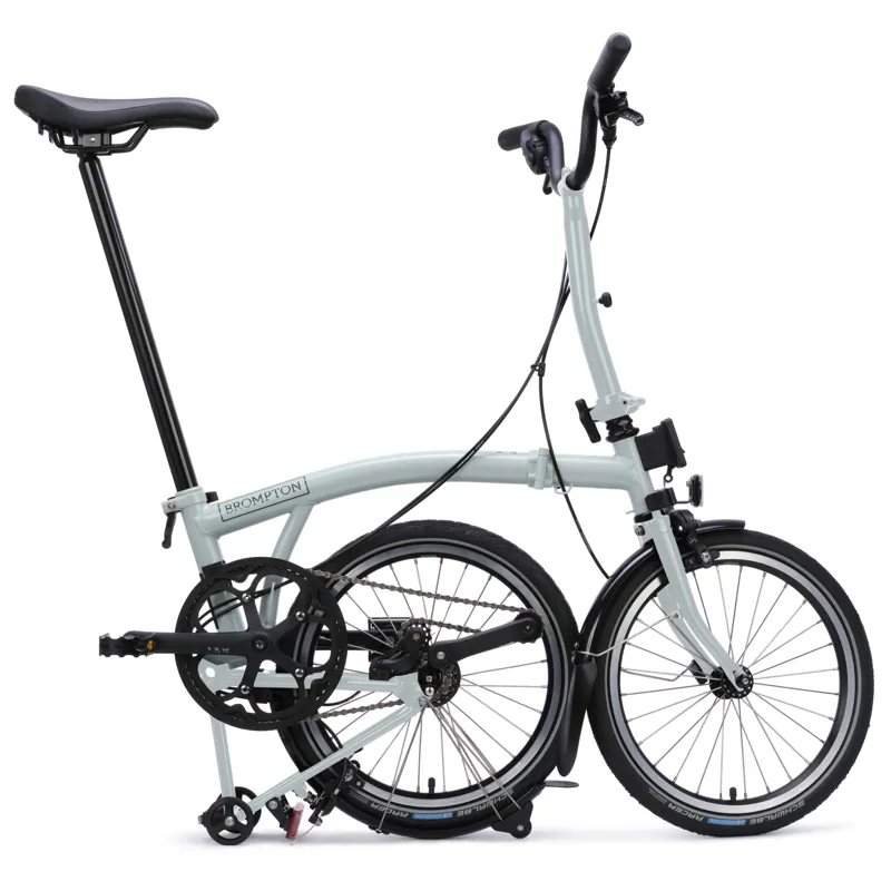 Brompton C-Line 4 speed in Lunar Ice Metallic-7