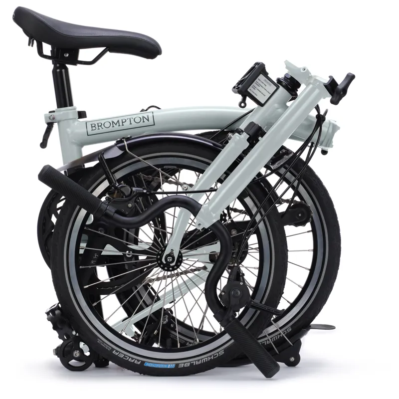 Brompton C-Line 4 speed in Lunar Ice Metallic-9