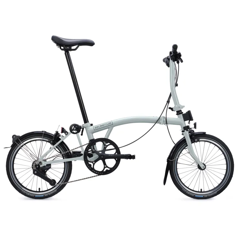 Brompton C-Line 4 speed in Lunar Ice Metallic-2