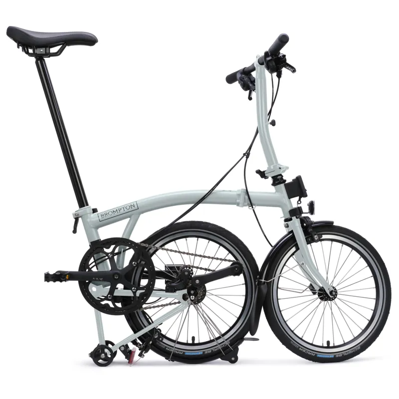 Brompton C-Line 4 speed in Lunar Ice Metallic-8