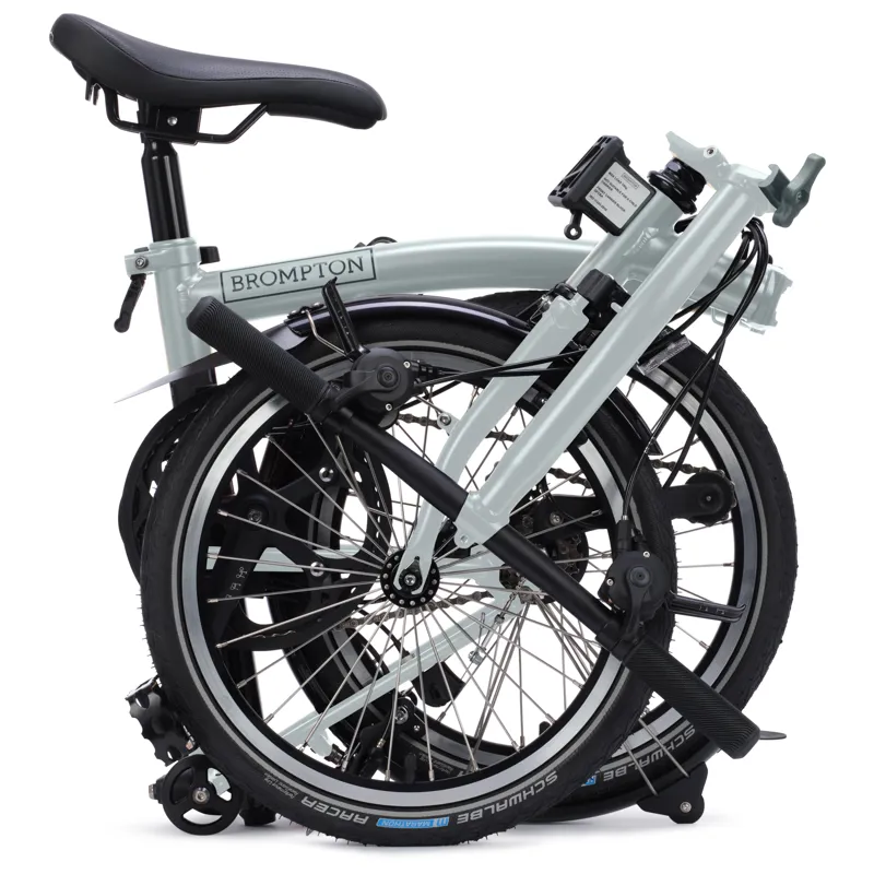 Brompton C-Line 4 speed in Lunar Ice Metallic-10