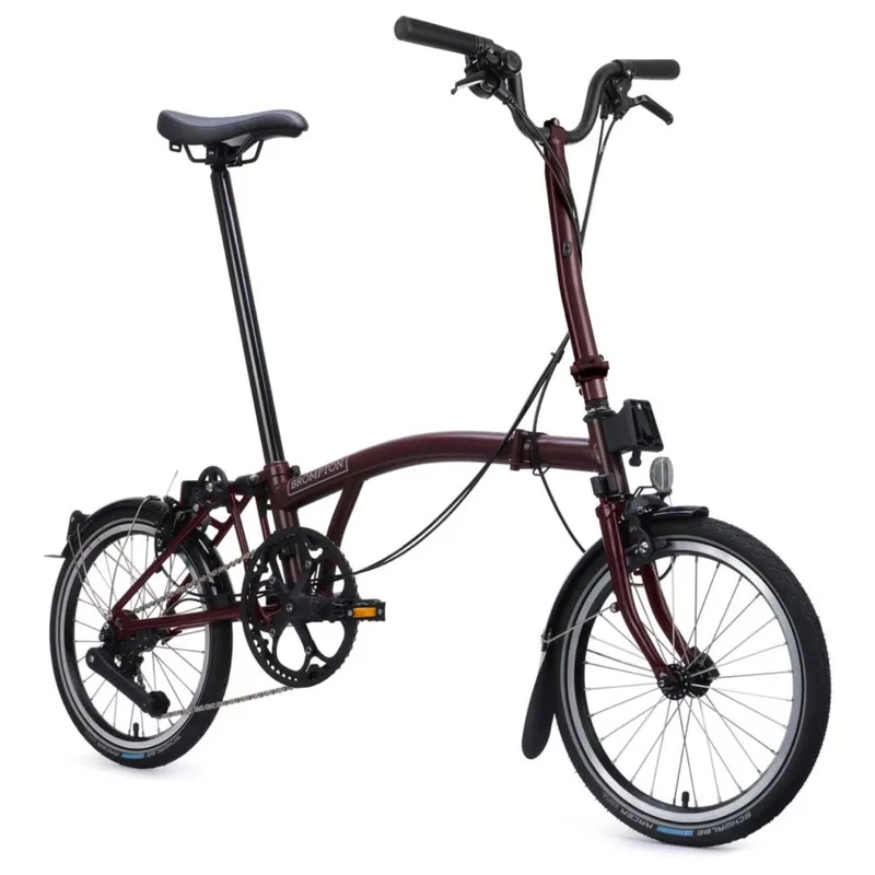 Brompton C-Line 4 speed in Plum Red-3