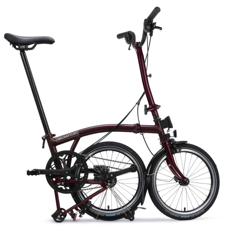 Brompton C-Line 4 speed in Plum Red-6