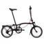 Brompton C-Line 4-speed in Plum Red with SuperRoll+ Rack