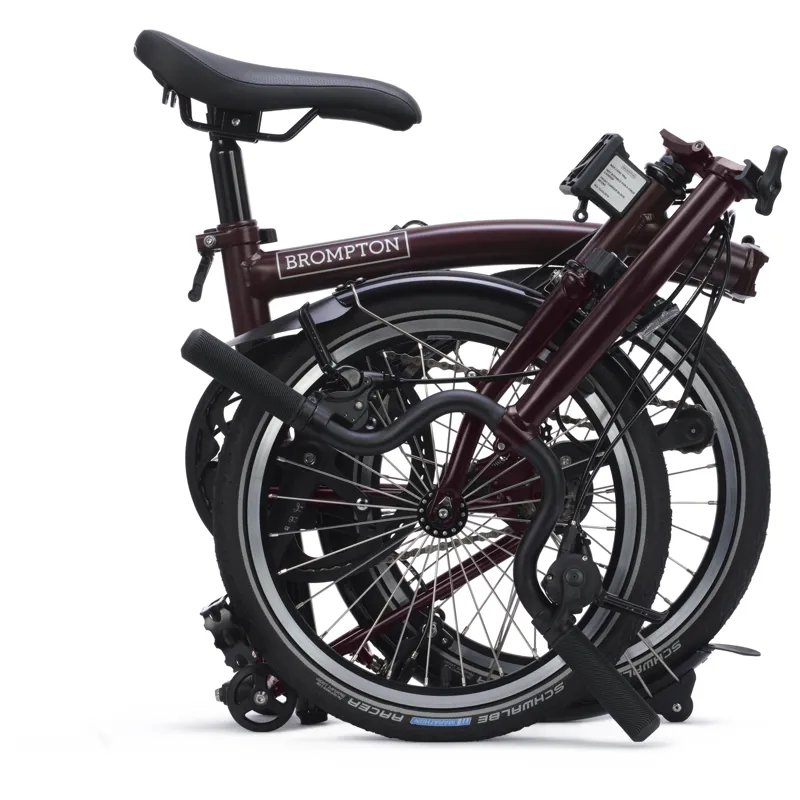 Brompton C-Line 4 speed in Plum Red-9