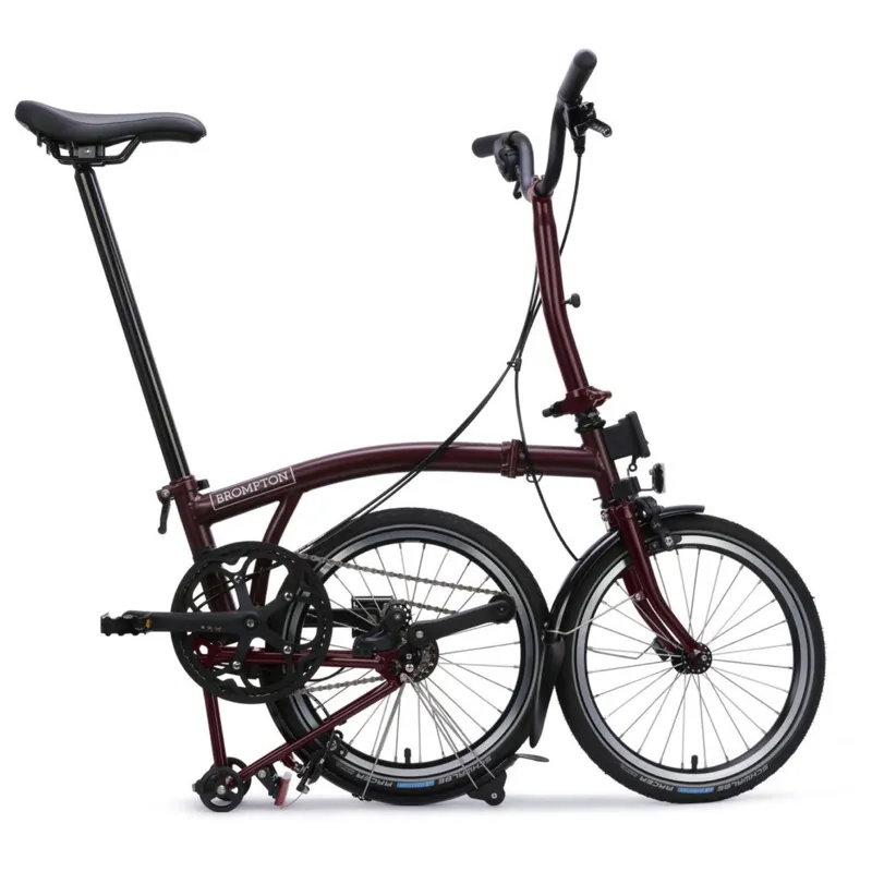 Brompton C-Line 4 speed in Plum Red-7