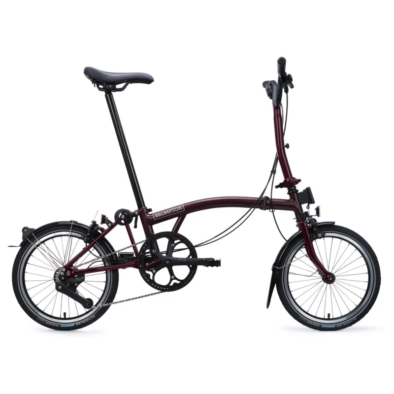 Brompton C-Line 4 speed in Plum Red-1