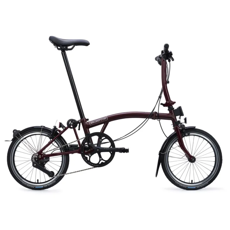 Brompton C-Line 4 speed in Plum Red-2