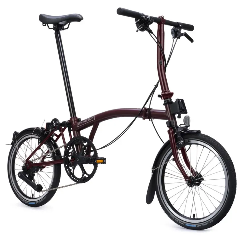 Brompton C-Line 4 speed in Plum Red-5